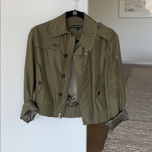 OFF THE RUNWAY Ralph Lauren silk camp jacket